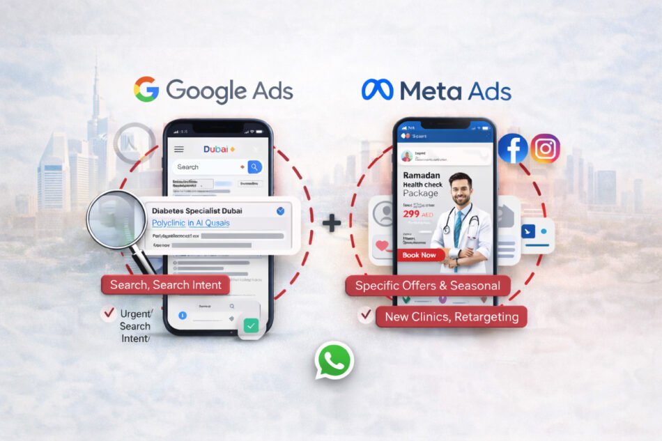 Google Ads vs. Meta Ads for Healthcare Lead Generation in Dubai – What Actually Works